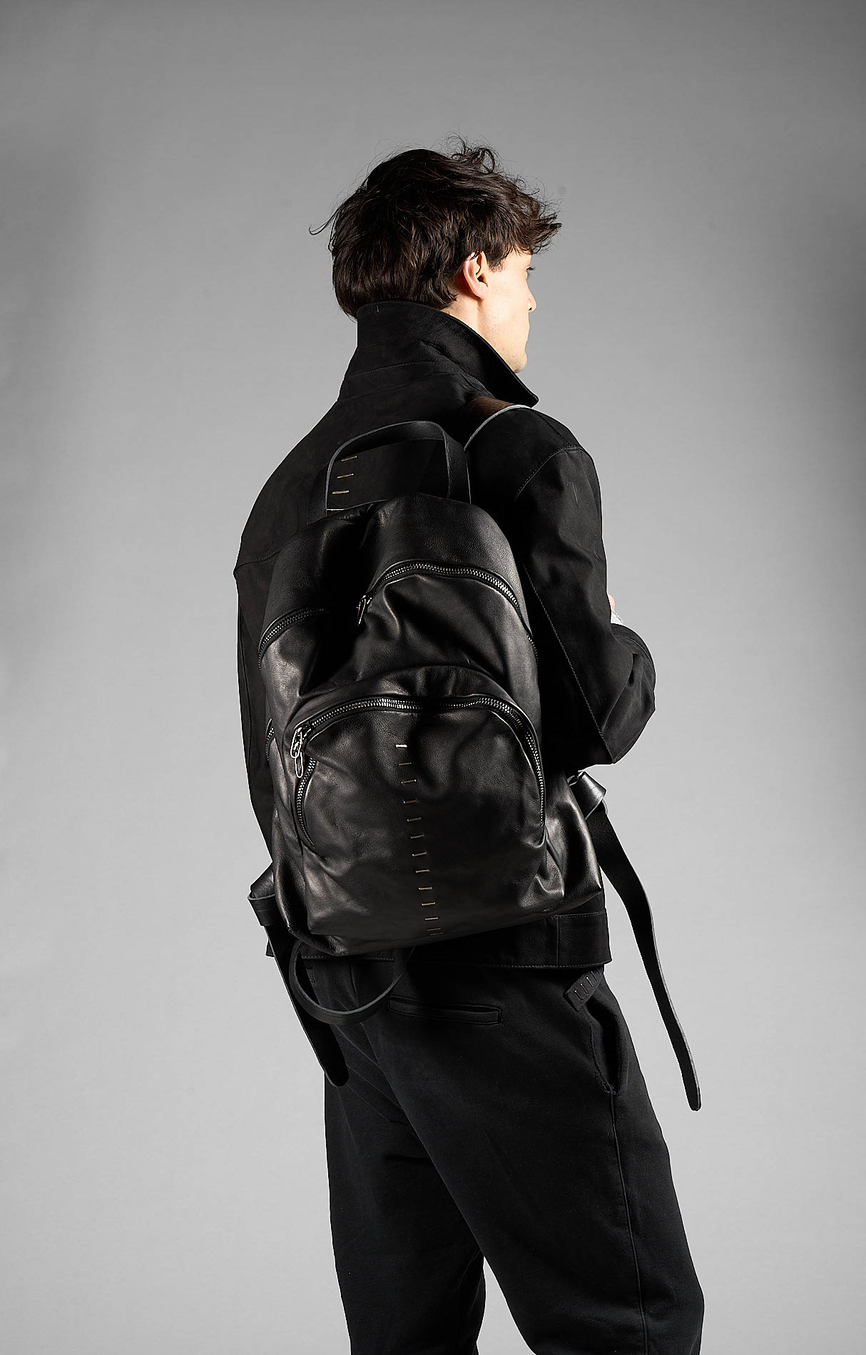 daniele basta leather and silver bags - WEARING